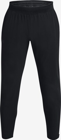 UNDER ARMOUR Tapered Sportbroek in Zwart: voorkant