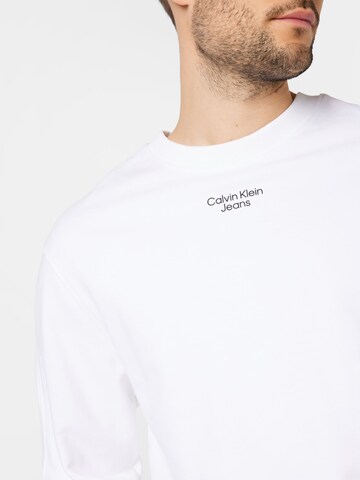 Calvin Klein Jeans Sweatshirt in Wit