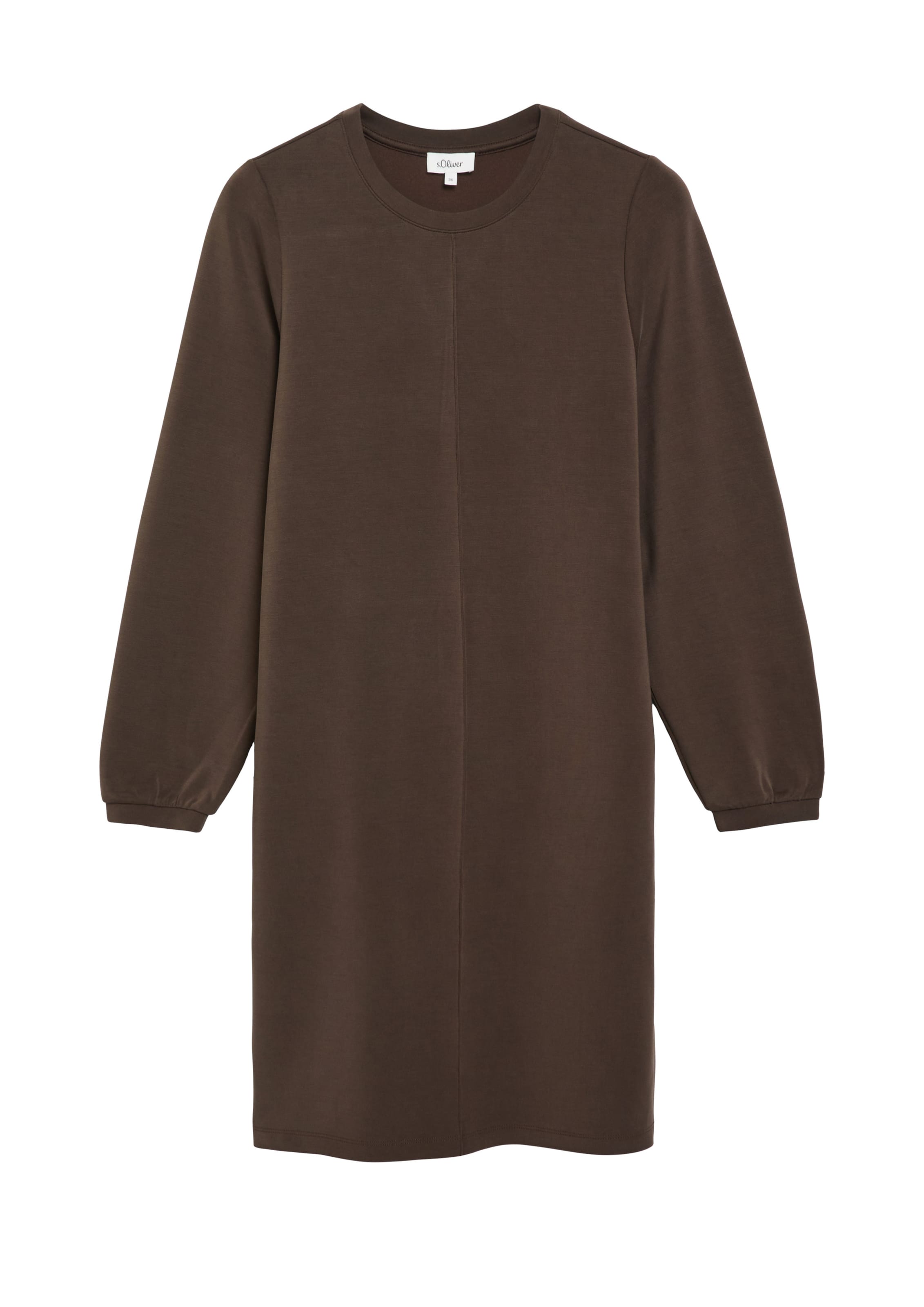 s.Oliver Kleid in Braun: Vorderseite
