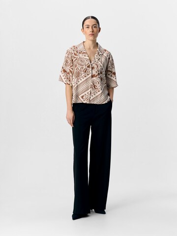 OBJECT Bluse 'OBJLydia' i brun