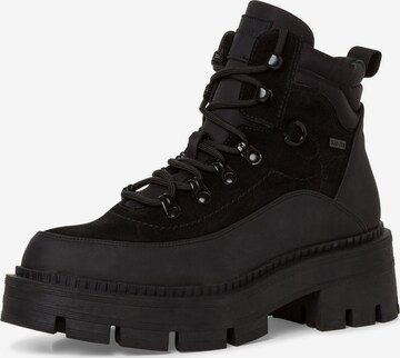 TAMARIS - Botines con cordones en negro: frente