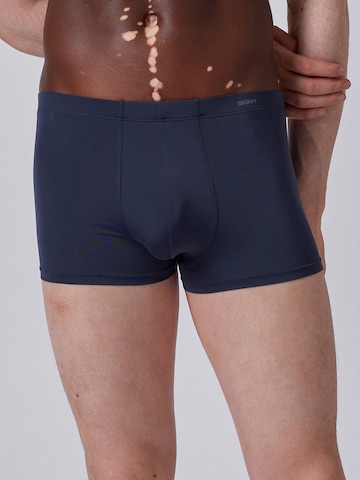 Boxers Skiny en bleu : devant