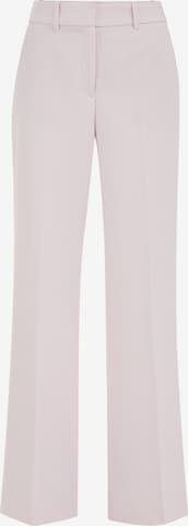 rožinė WE Fashion Plačios klešnės Kelnės su kantu: priekis