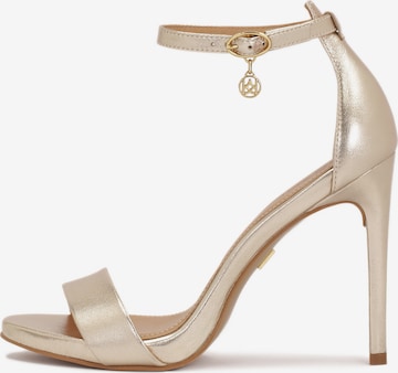 Kazar Strap sandal in Gold: front