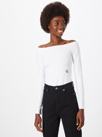 Calvin Klein Shirt 'Bardot' in Weiß: predná strana