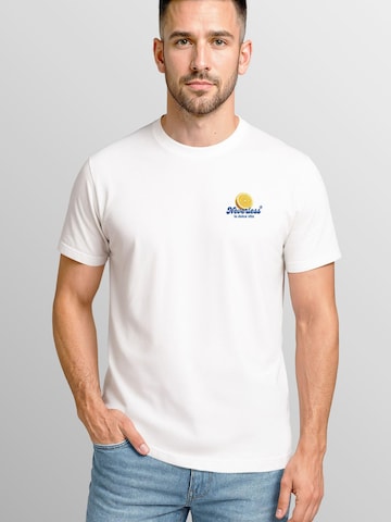 Neverless Shirt 'Lemon Squeezy' in White: front