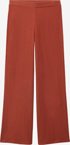 MANGO Wide leg Broek 'MATILDA' in Oranje: voorkant