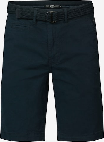 Petrol Industries Chino Pants in Blue: front