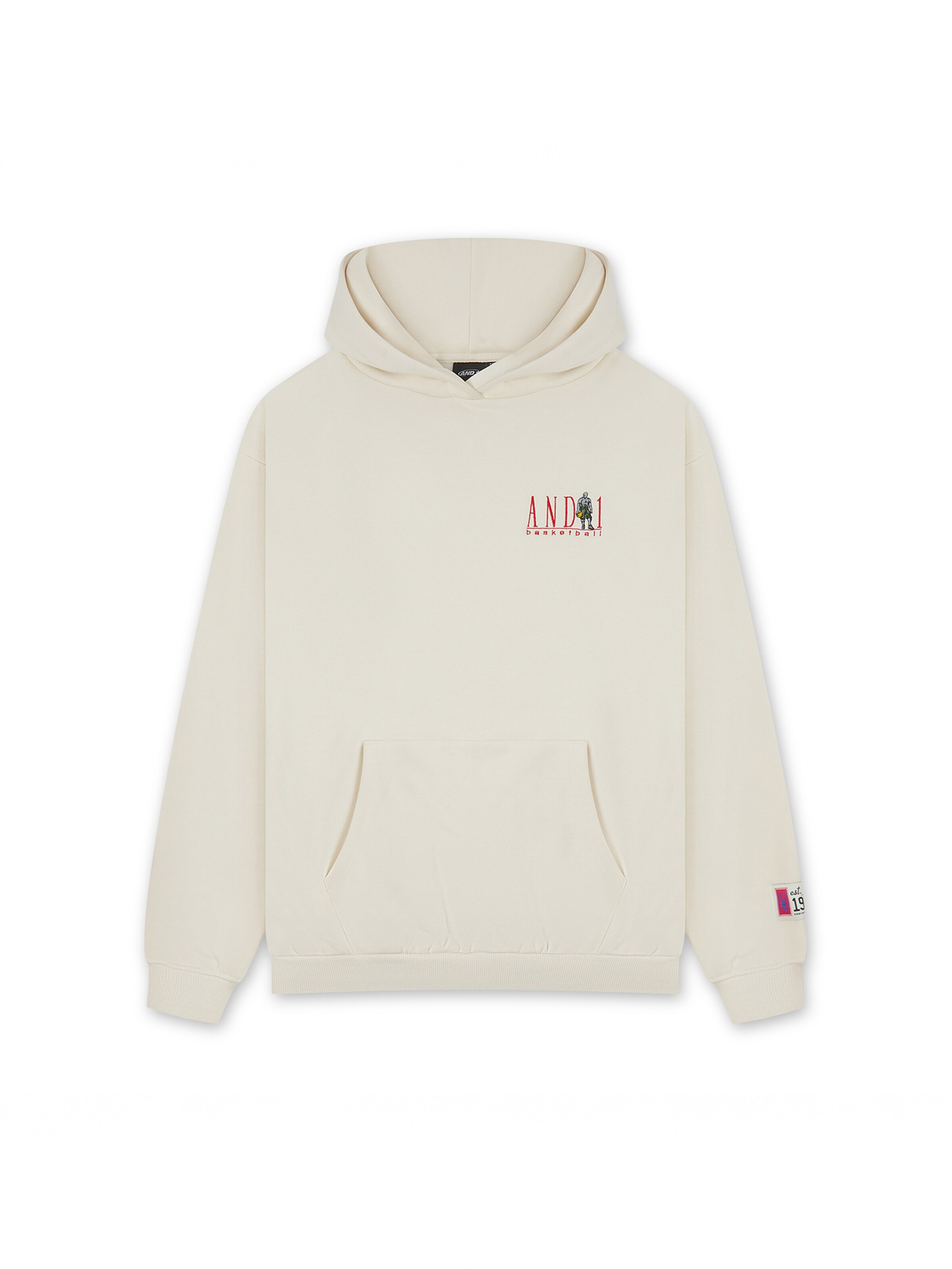 Sweat-shirt AND1 en beige : devant