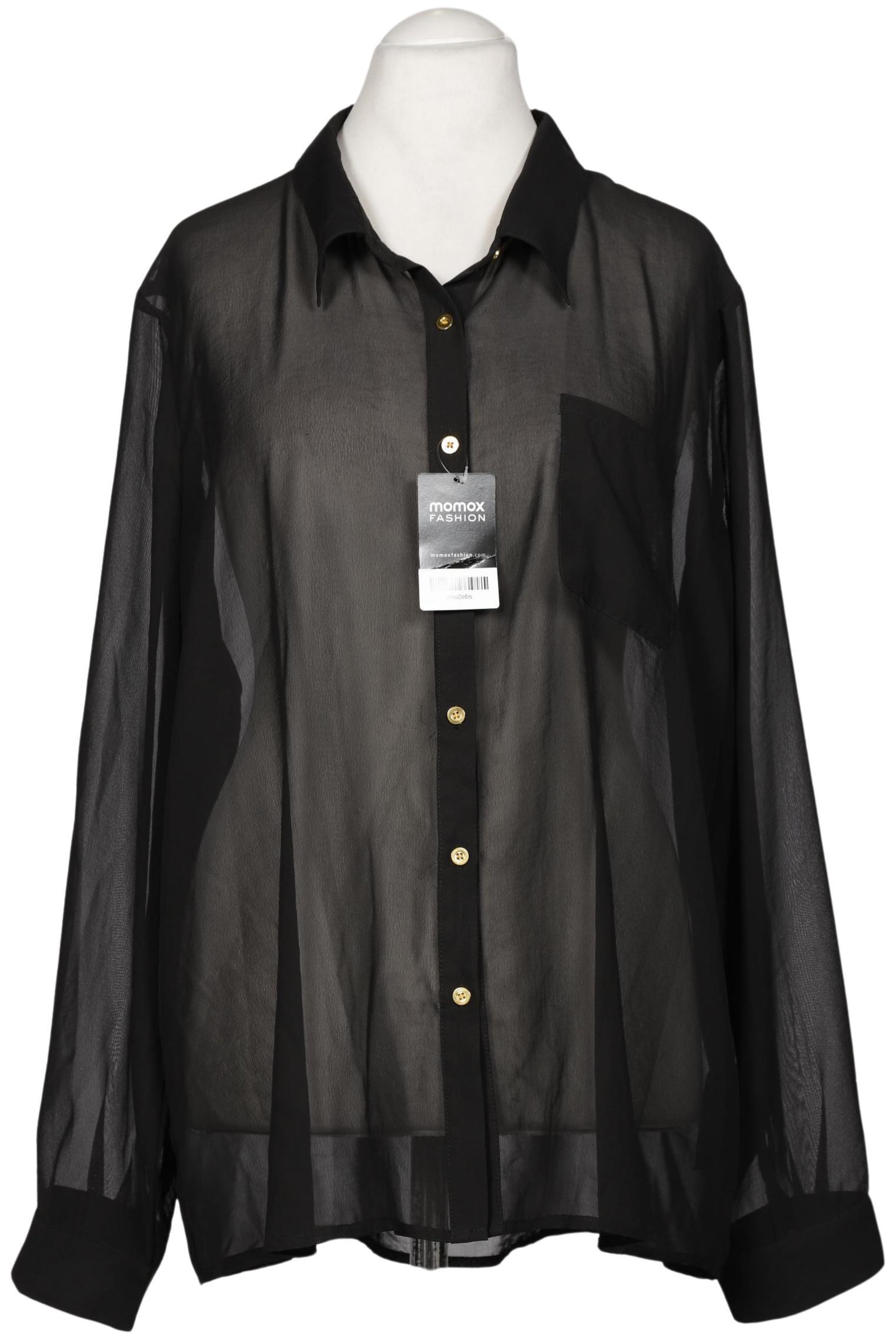 Never Fully Dressed Bluse 5XL in Schwarz: Vorderseite