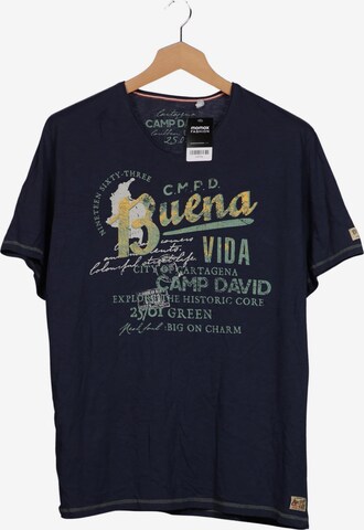 CAMP DAVID T-Shirt 4XL in Blau: Vorderseite