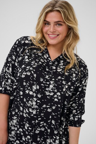 KAFFE CURVE Blouse 'Sonna' in Zwart