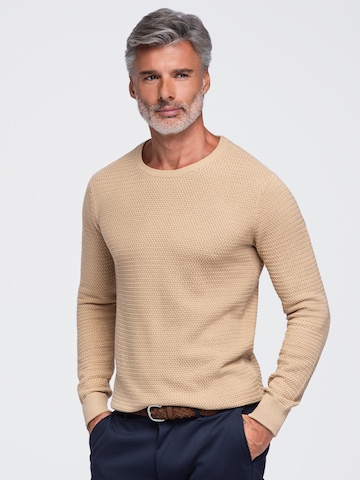 Pull-over Ombre en beige : devant