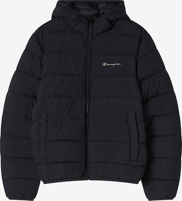 Champion Authentic Athletic Apparel Зимняя куртка в Черный: спереди