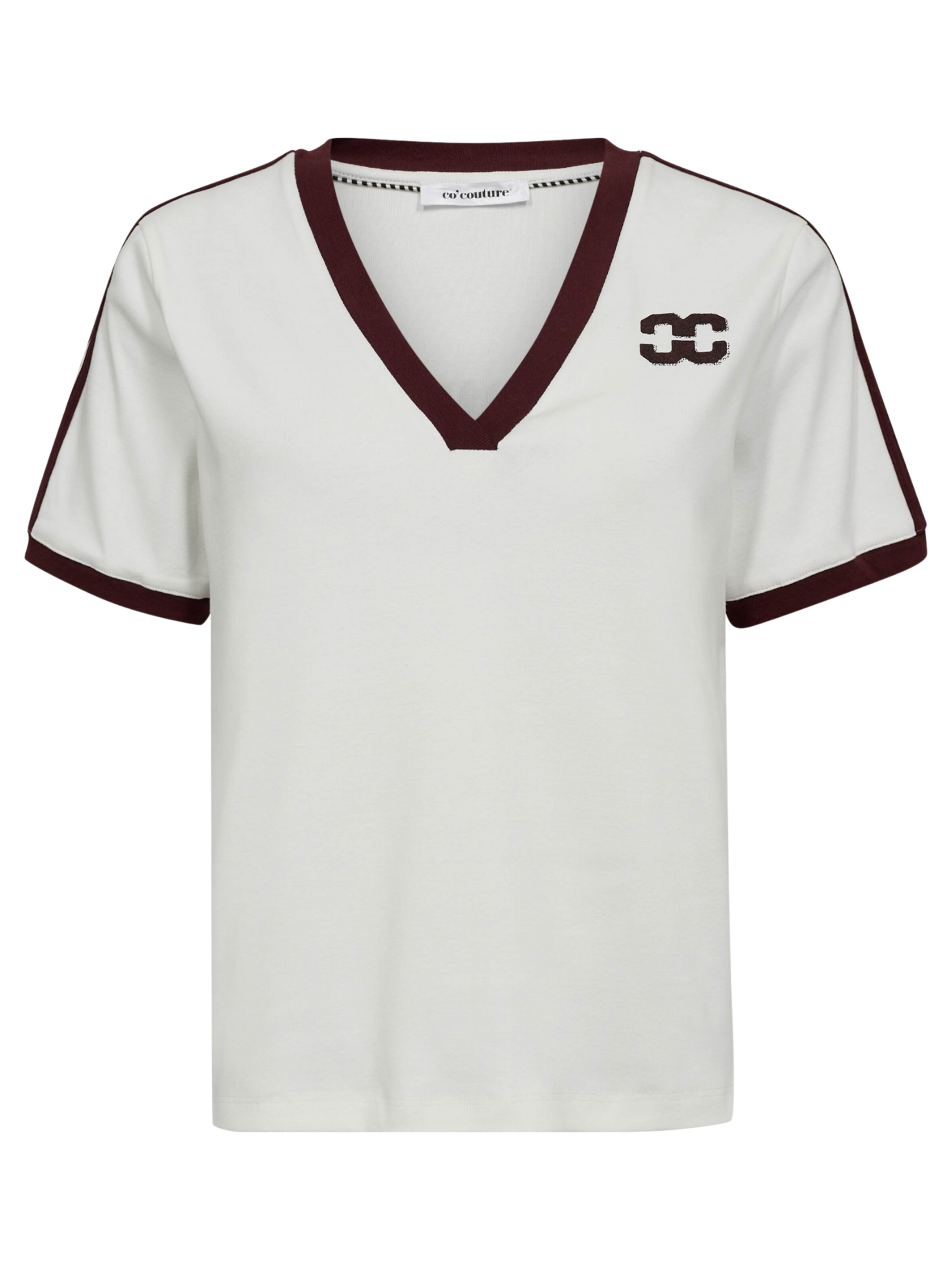 co'couture Paita 'Edge' värissä valkoinen: etupuoli