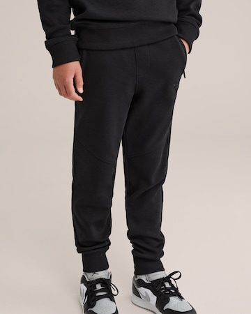 WE Fashion Tapered Hose in Schwarz