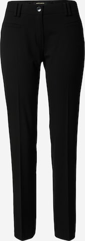 MORE & MORE Regular Pleated Pants 'Hedy' in Black: front