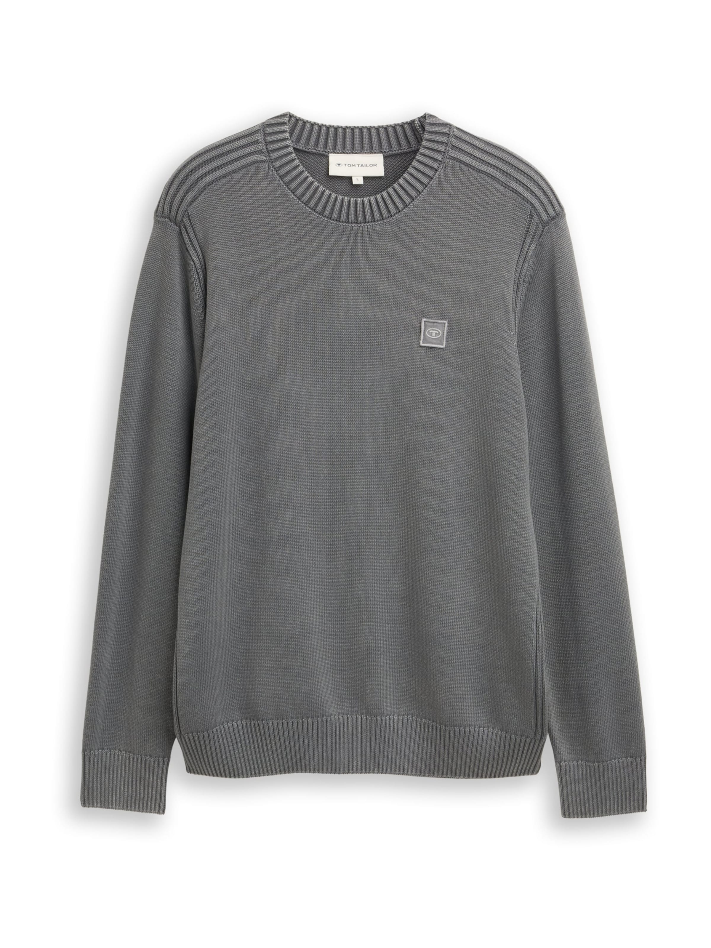 Pull-over TOM TAILOR en gris : devant