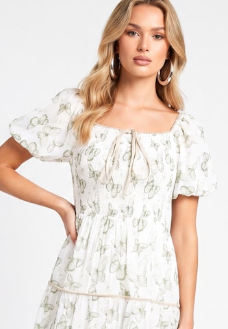 faina Dress in White