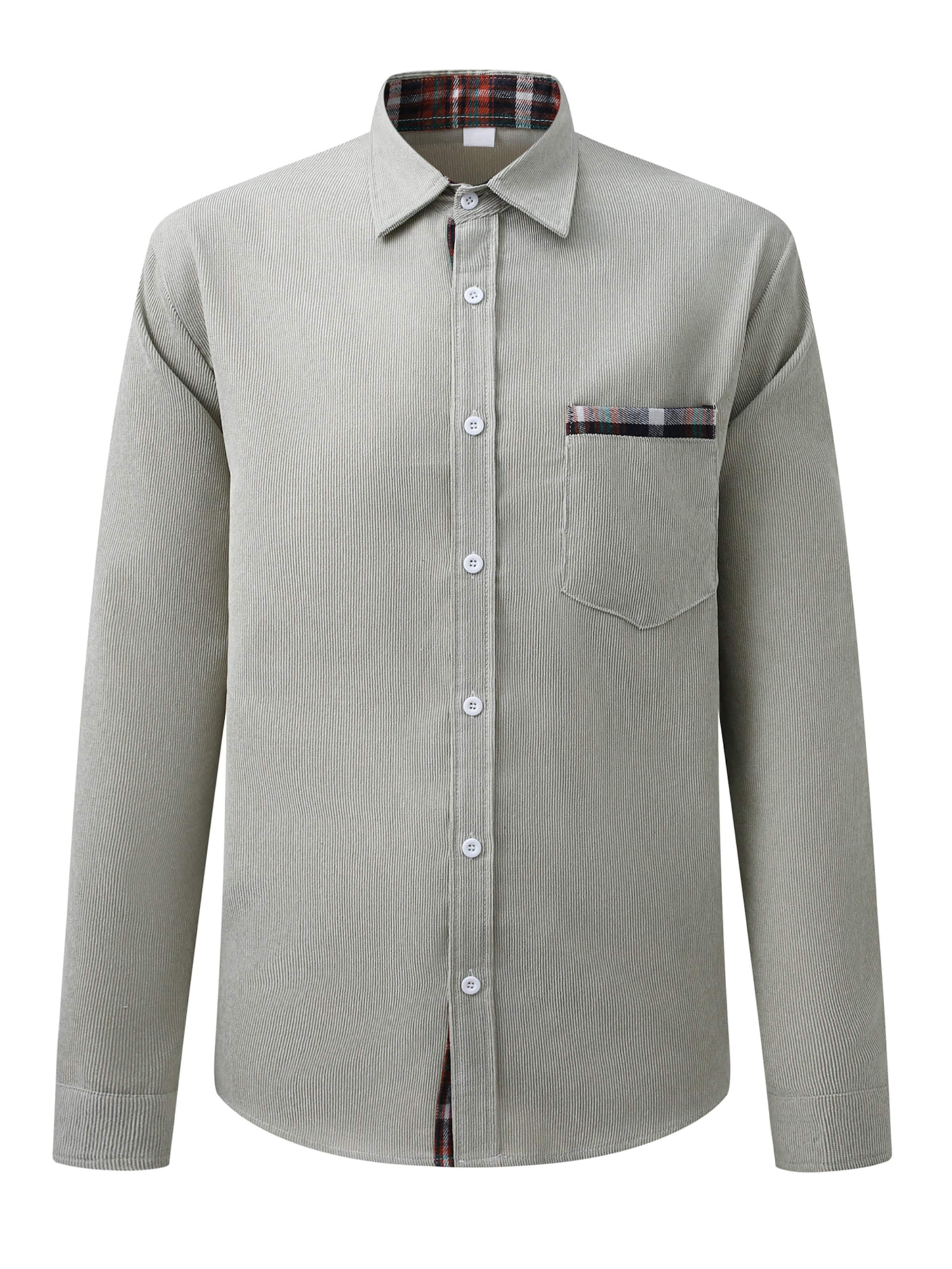 ALLTHEMEN Button Up Shirt 'Tupfer' in Beige: front