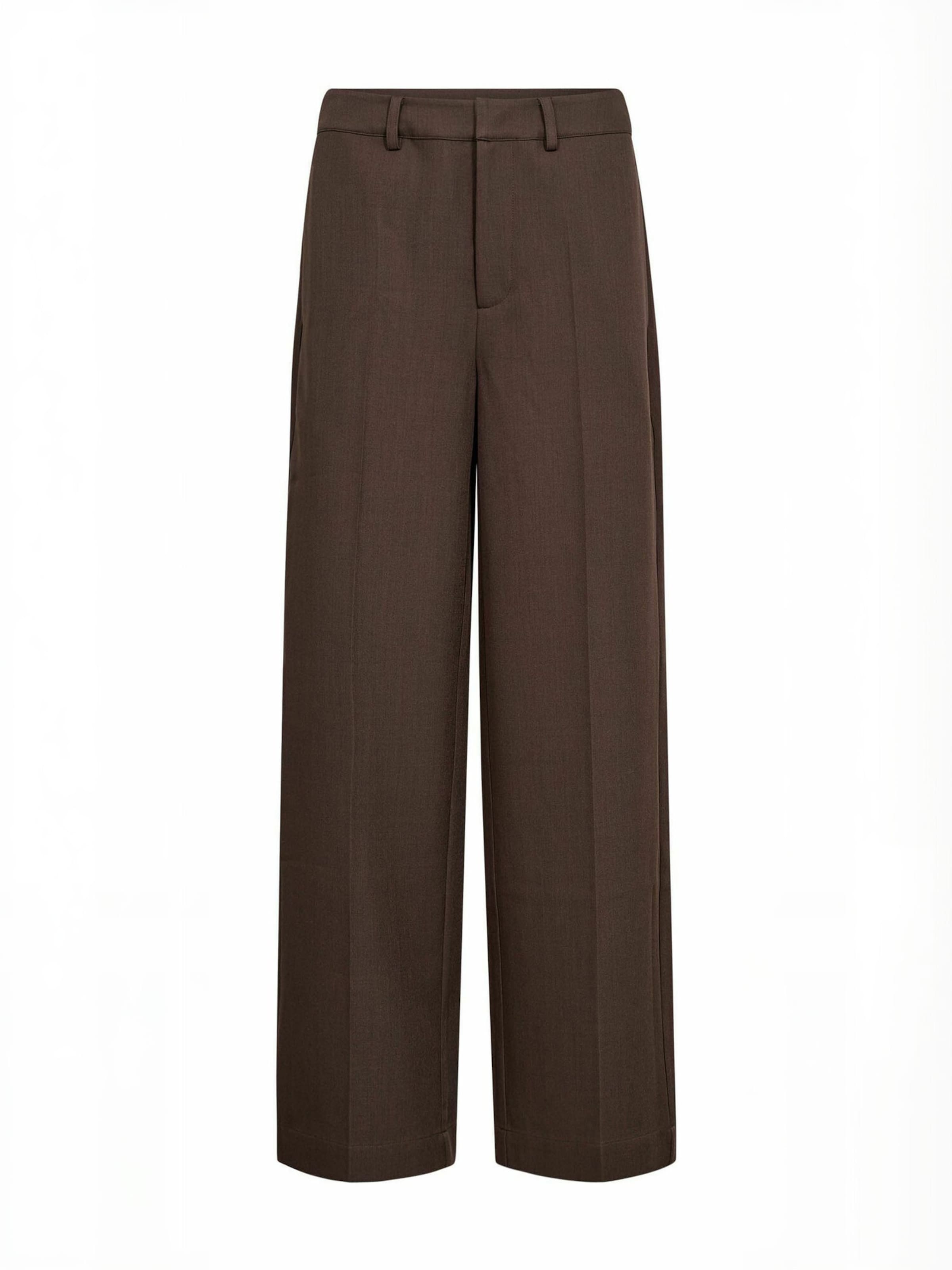 co'couture Regular Trouser ' LunaCC ' in Braun: Vorderseite