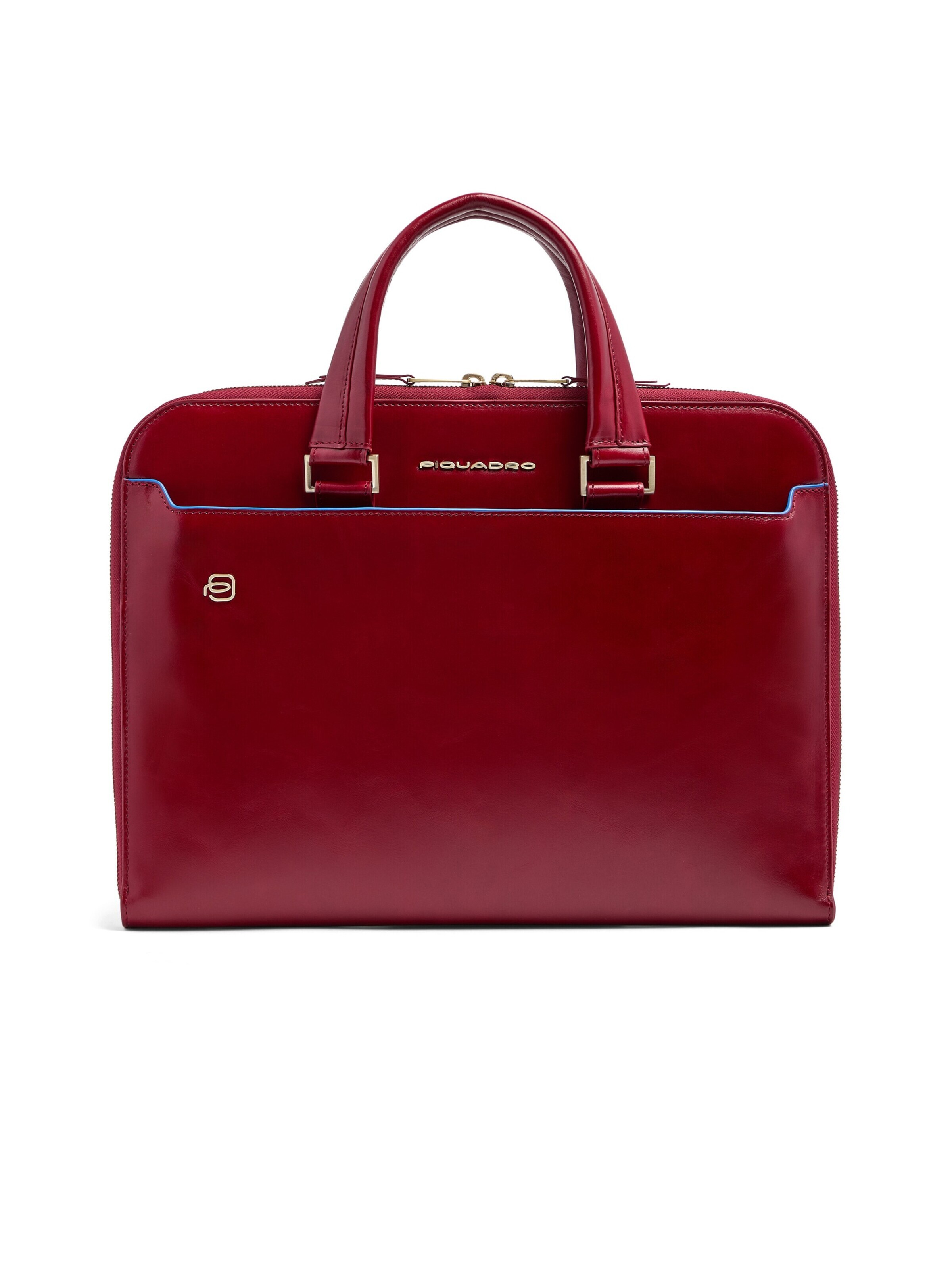 Piquadro Laptoptas in Rood: voorkant