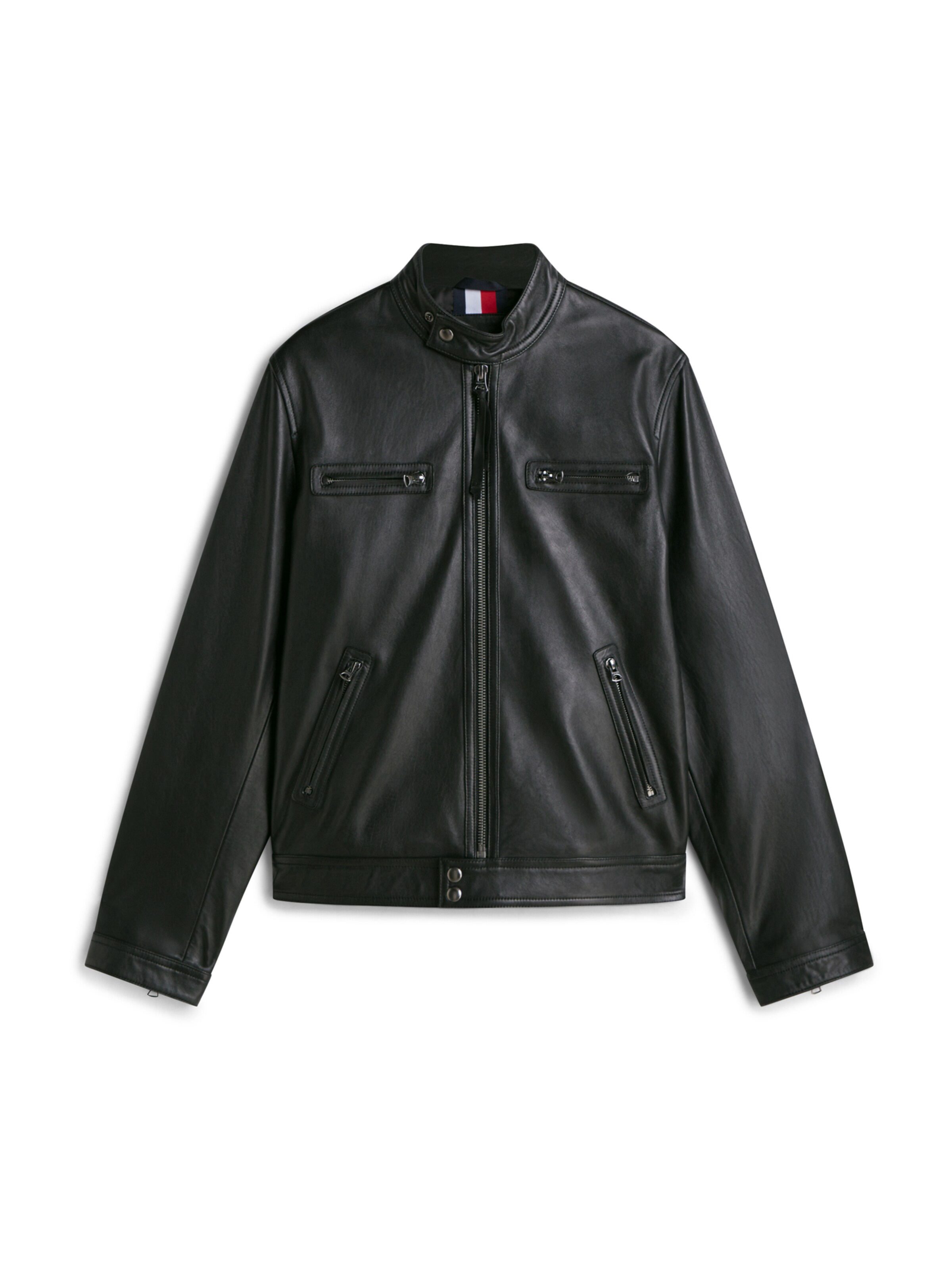 melns TOMMY HILFIGER Starpsezonu jaka: no priekšpuses