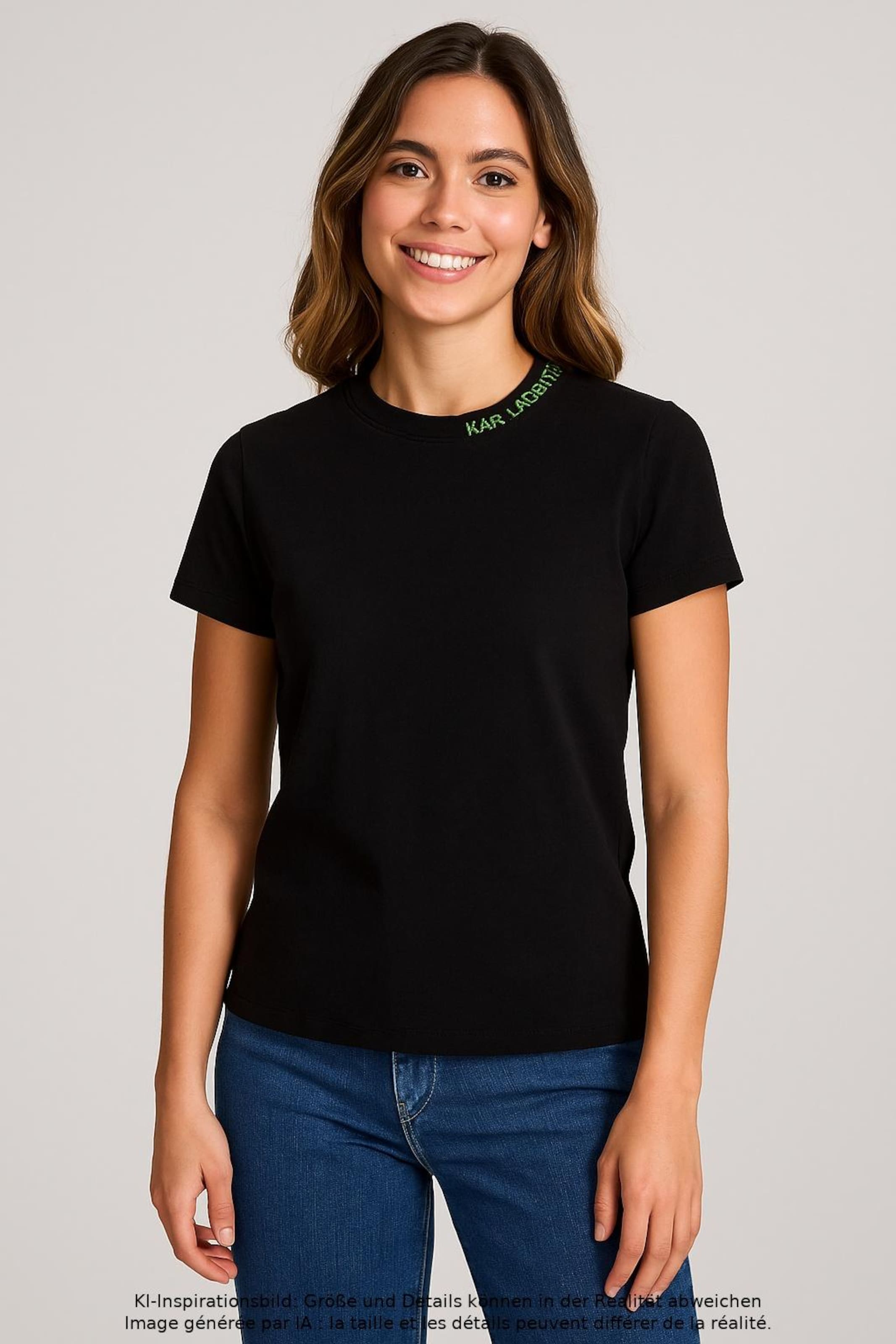 Karl Lagerfeld Top & Shirt in XS in Black: front