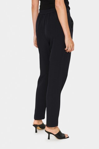 SAINT TROPEZ Slim fit Pants 'Oliva' in Black