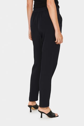 SAINT TROPEZ Slim fit Pants 'Oliva' in Black