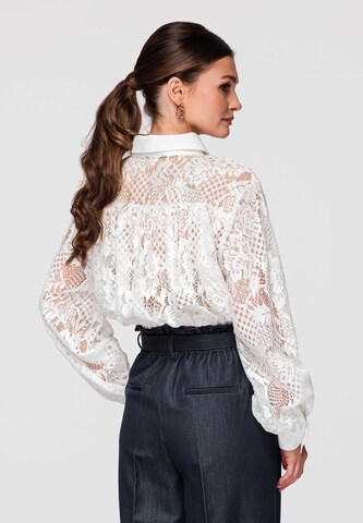Ombre Bluse 'OW-SH-E0011' in Weiß