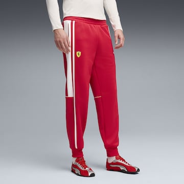 PUMA Tapered Sportbroek 'Scuderia Ferrari MT7' in Rood: voorkant