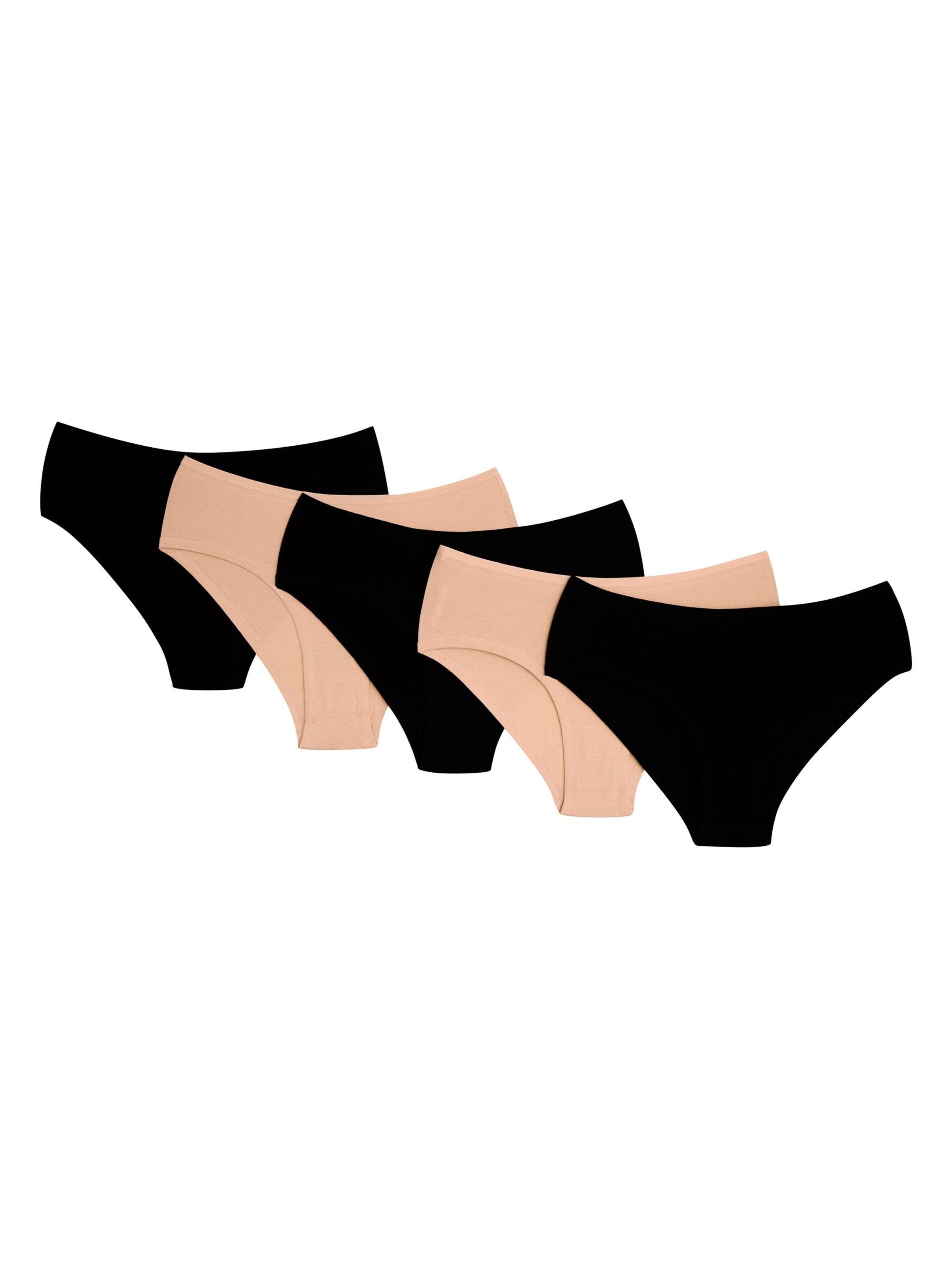Henderson Panty 'Slip Frink im 5er Pack, Baumwoll Jersey, normale Leibhöhe'‌‌‌‌‌‌‌‌ in Mischfarben: Vorderseite