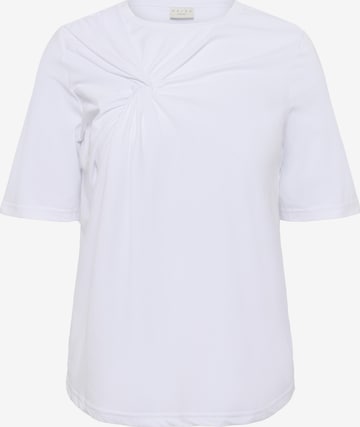 T-shirt 'Eloisa' KAFFE CURVE en blanc : devant