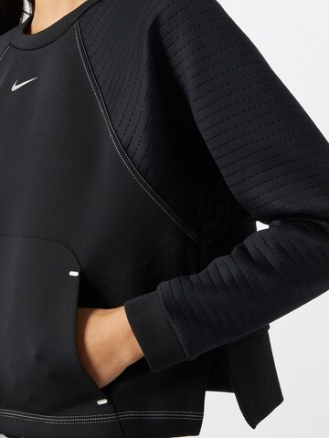 NIKE Sports sweatshirt 'Luxe' in Black