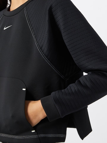 NIKE Sportsweatshirt 'Luxe' in Schwarz