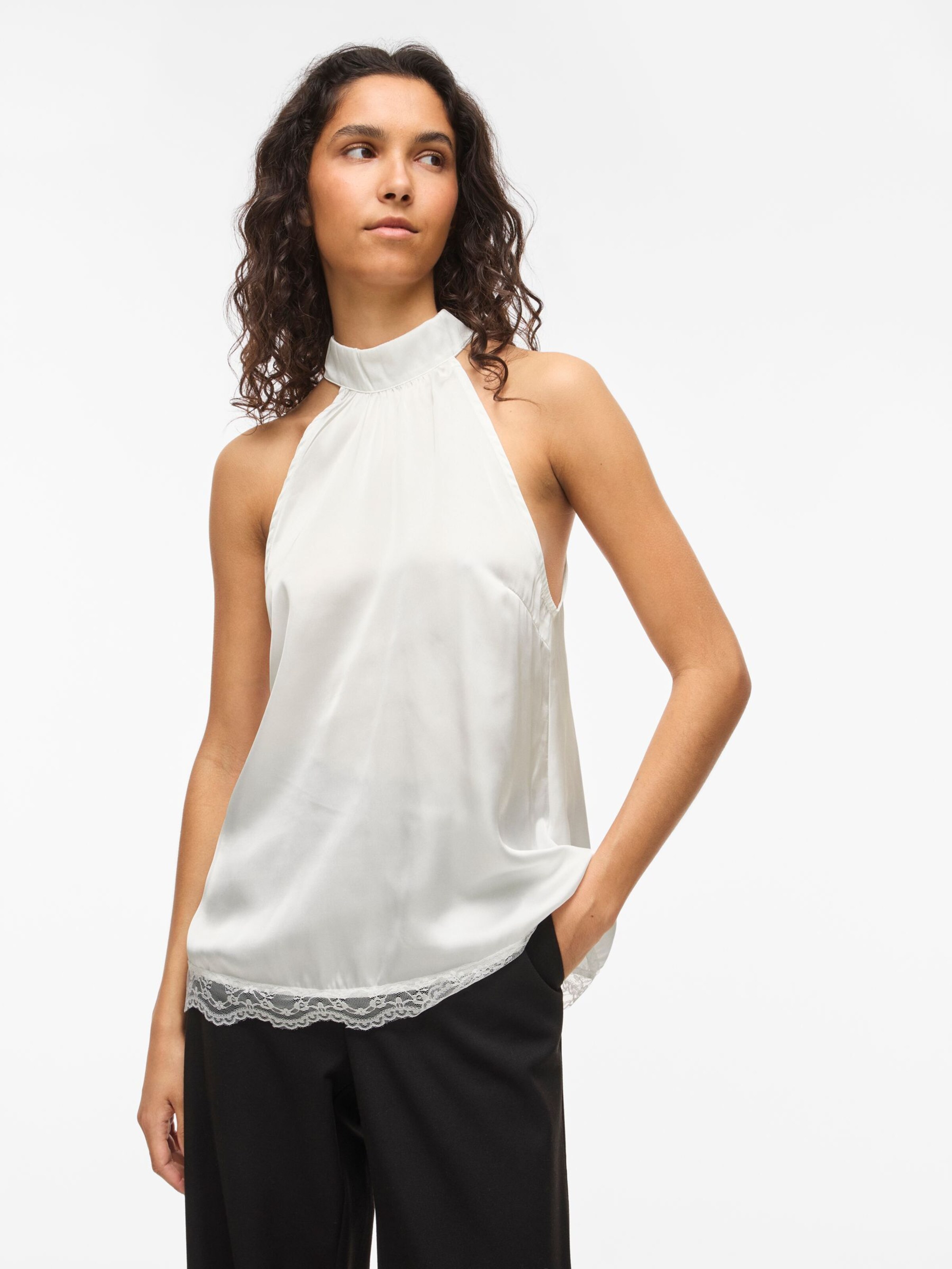 Top 'VISofie' di VILA in bianco