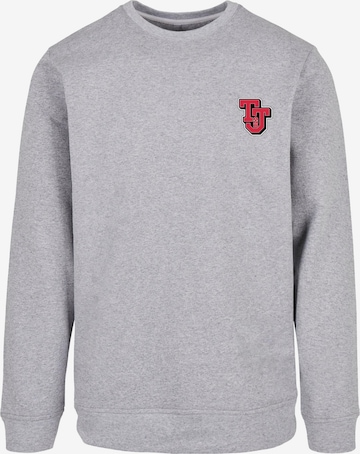 ABSOLUTE CULT Sweatshirt 'Tom And Jerry - Collegiate' in Grijs: voorkant