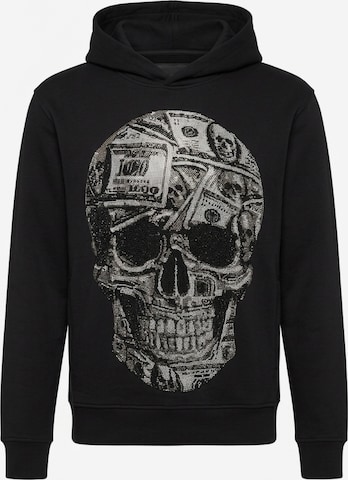 Felpa 'Skull' di Philipp Plein in nero: frontale