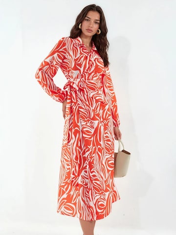 Abito camicia di MSN Collection in arancione