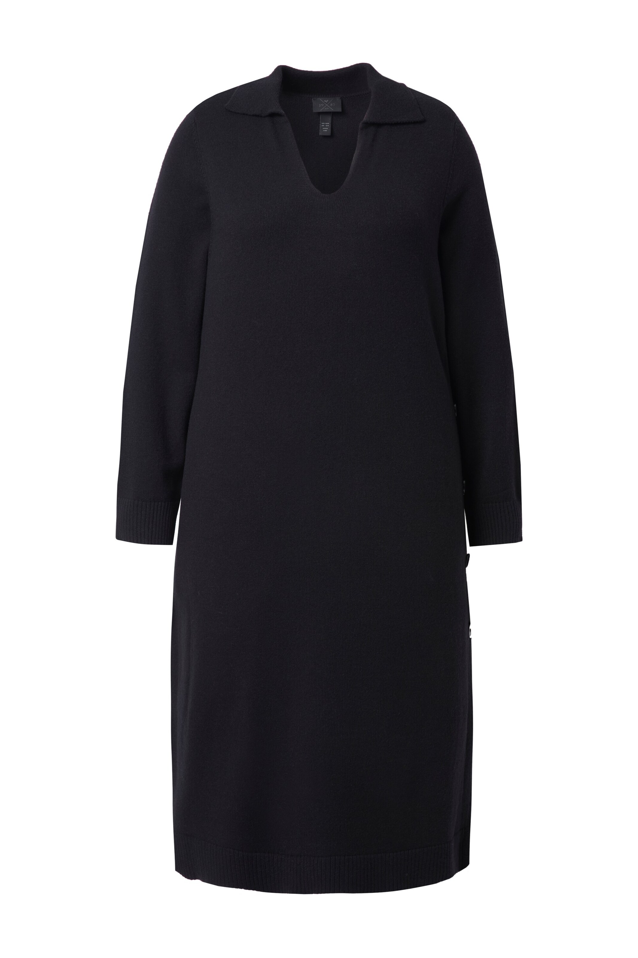 Ulla Popken Knit dress in Black: front