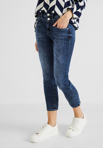 STREET ONE Slimfit Jeans in Blau