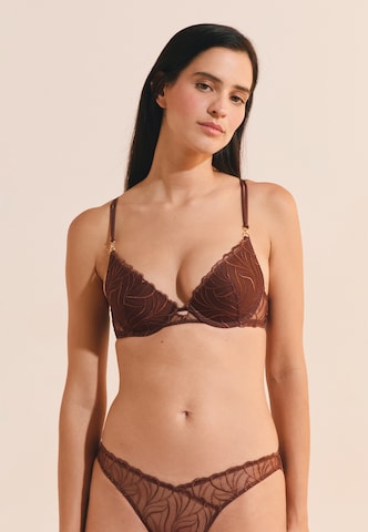 Push-up Reggiseno 'Envolee' di ETAM in marrone: frontale