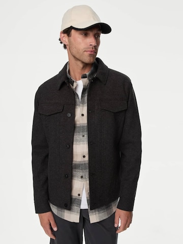 Marks & Spencer Between-season jacket in Black: front