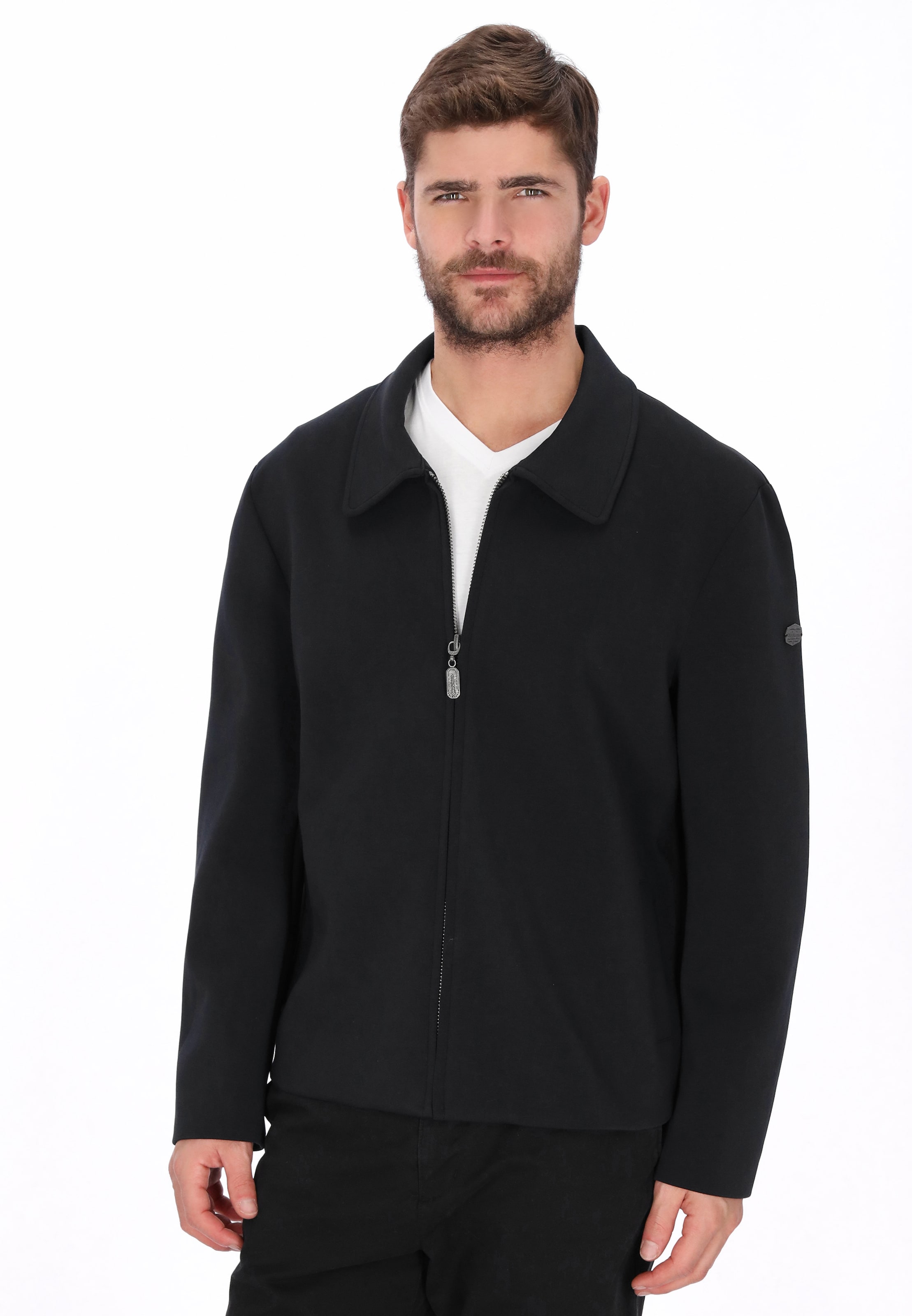 DreiMaster Klassik Tussenjas in Blauw: voorkant