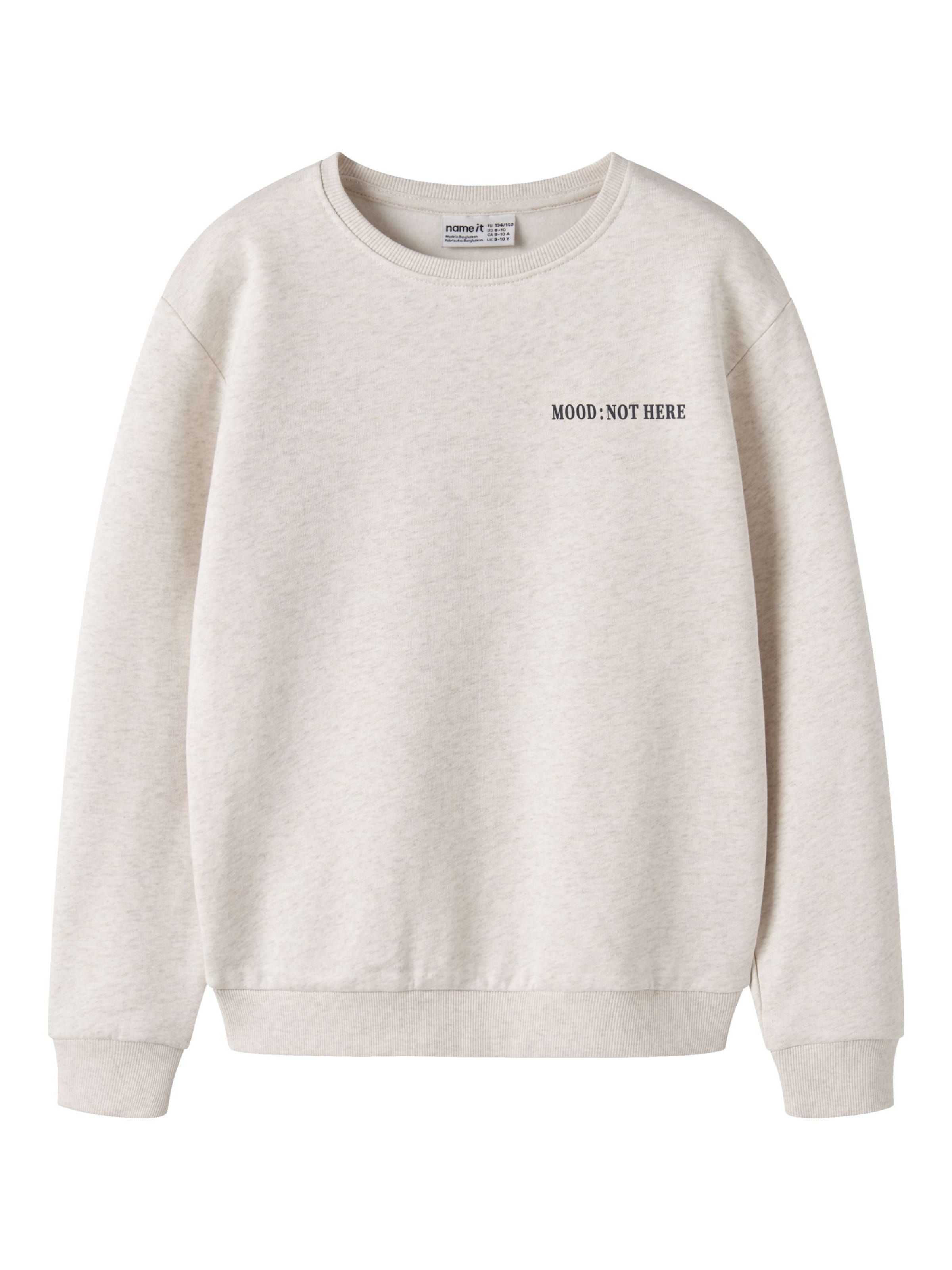 NAME IT Sweatshirt in Wit: voorkant