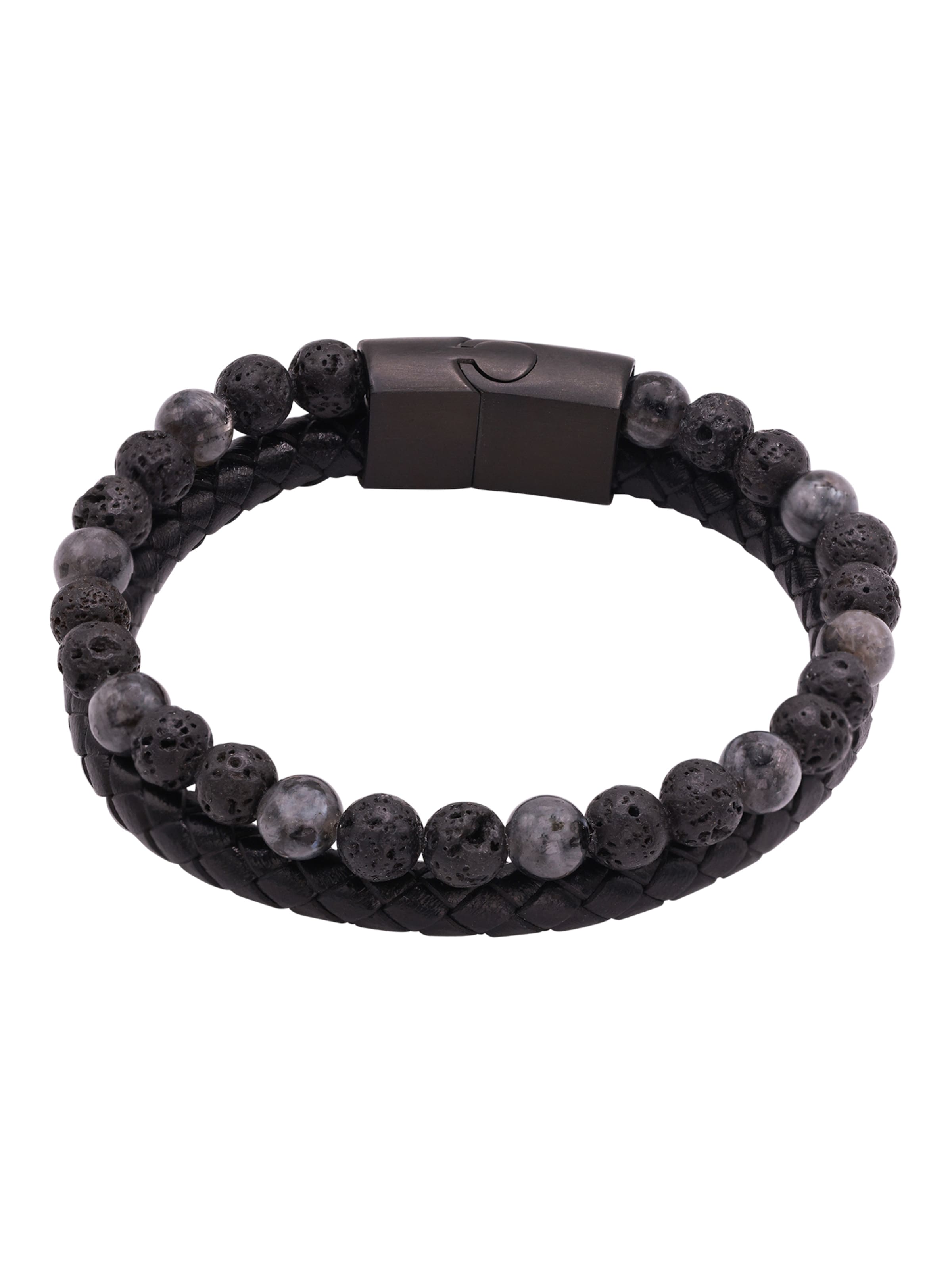 Heideman Armband 'Dario' in Zwart: voorkant