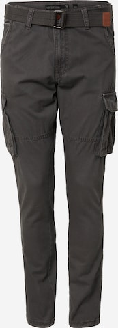 INDICODE JEANS Regular Карго панталон 'Villiam' в сиво: отпред