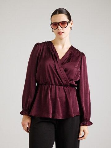 Vero Moda Curve - Blusa em vermelho: frente