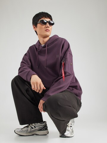 ALPHA INDUSTRIES Sweatshirt 'Essentials' in Lila